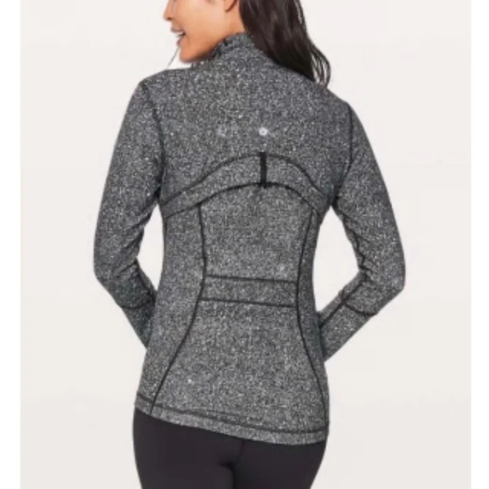 Lululemon Define Jacket Black and White Splatter Speckled 10 - Picture 11 of 12